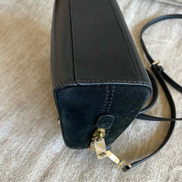 Kate Spade New York Crossbody Bag Black Leather/Suede - Picture 15 of 16